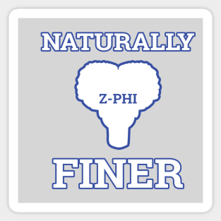 Naturally Finer Zeta Sorority Gifts Sticker